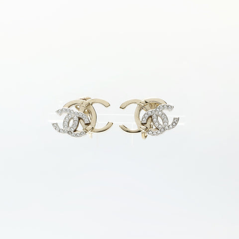 CHANEL B21A 2021 COCO Mark Double Earring gold WS25257