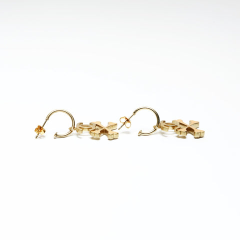 CHANEL 03P 2003 Crossbone COCO Mark Pierce gold WS25260