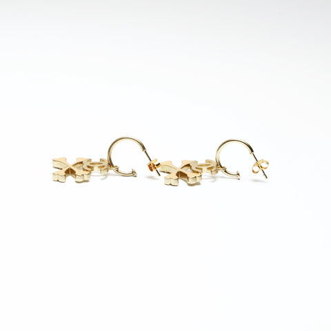 CHANEL 03P 2003 Crossbone COCO Mark Pierce gold WS25260