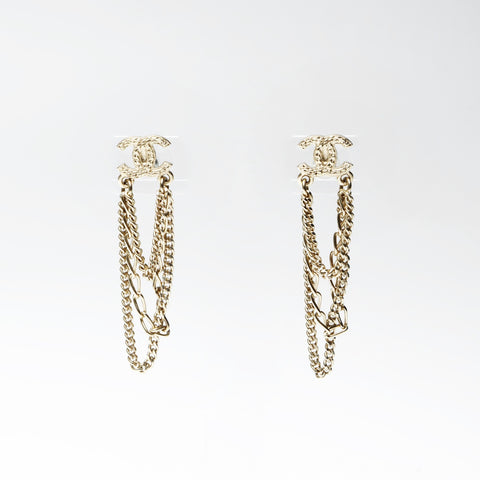 CHANEL 09P 2009 COCO Mark Chain Pierce gold WS25262
