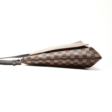 LOUIS VUITTON 2003 Damier Musette Shoulder Bag Brown WS25265