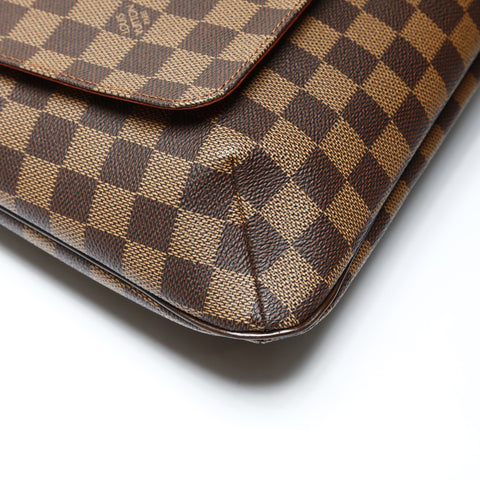 LOUIS VUITTON 2003 Damier Musette Shoulder Bag Brown WS25265