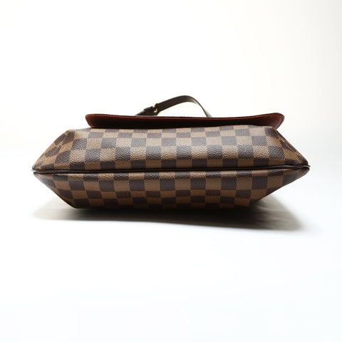 LOUIS VUITTON 2003 Damier Musette Shoulder Bag Brown WS25265