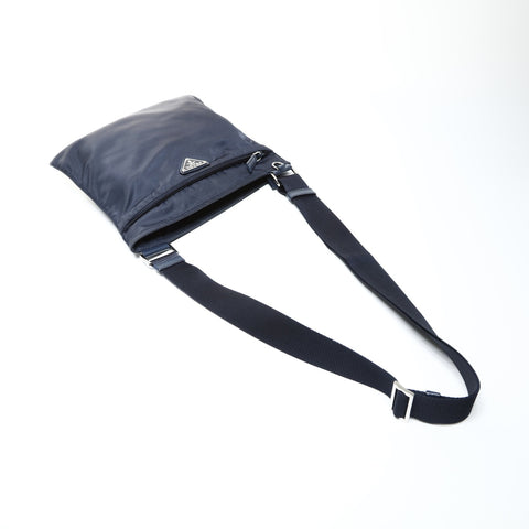 PRADA nylon testuto Shoulder Bag Navy WS25269