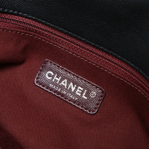 CHANEL No. 21 2015-2016 Coco Handle 2-way Caviar Skin Chain Handbag black WS25272