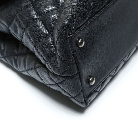 CHANEL No. 21 2015-2016 Coco Handle 2-way Caviar Skin Chain Handbag black WS25272