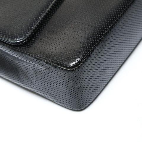 CHANEL 6th series 2000-2002 Punching flap leather Shoulder Bag black WS25276