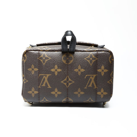 LOUIS VUITTON 2018 Palm Springs Backpack MINI Monogram Love Lock Backpack  Daypack Brown WS25277