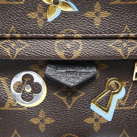 LOUIS VUITTON 2018 Palm Springs Rucksack MINI Monogram Love Lock Rucksack Tagesrucksack Braun WS25277