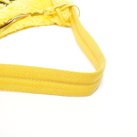 PRADA Terry Re-Edition 2000 SPUGNA Hobo Shoulder Bag yellow WS25279