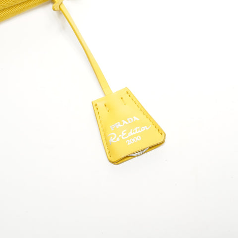 PRADA Terry Re-Edition 2000 SPUGNA Hobo Shoulder Bag yellow WS25279