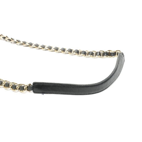 PRADA Nylon Chain Shoulder Bag Navy WS25280