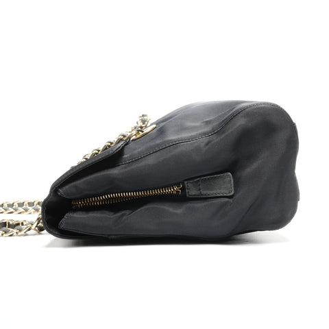 PRADA Nylon Chain Shoulder Bag Navy WS25280