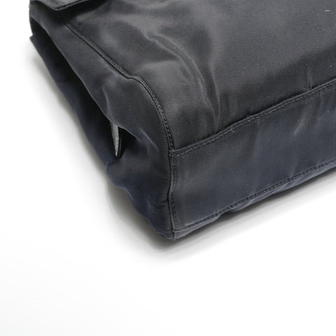 PRADA Nylon Chain Shoulder Bag Navy WS25280