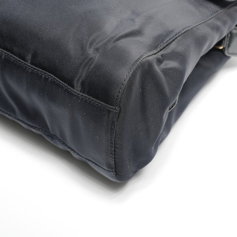 PRADA Nylon Chain Shoulder Bag Navy WS25280