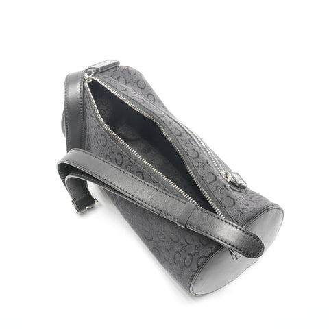 CELINE C Macadam Drum Canvas Shoulder Bag black WS25281