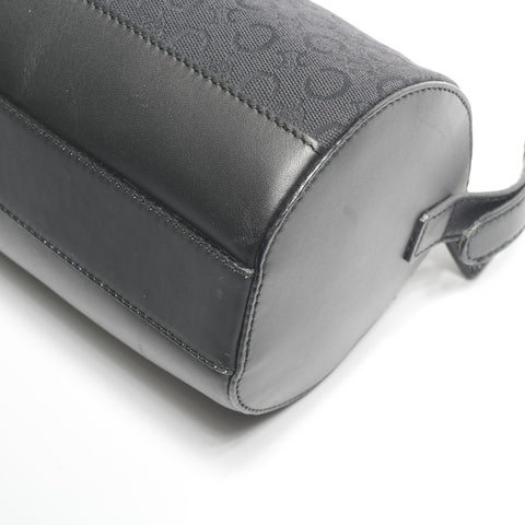 CELINE C Macadam Drum Canvas Shoulder Bag black WS25281