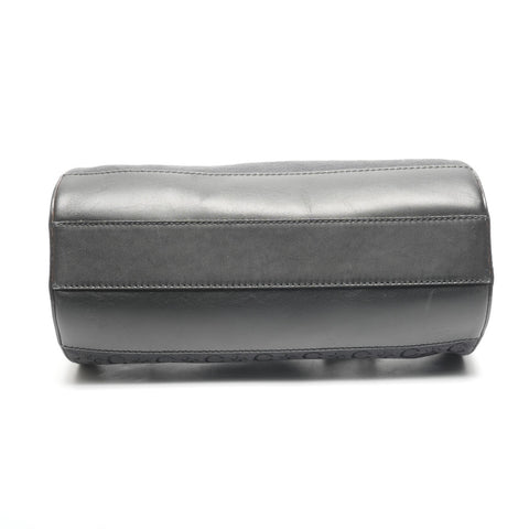 CELINE C Macadam Drum Canvas Shoulder Bag black WS25281