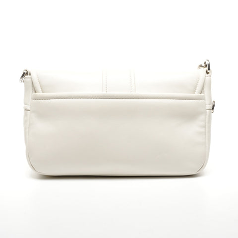 PRADA Sac à bandoulière en cuir nappa blanc WS25282
