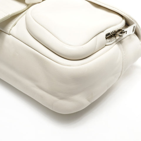 PRADA Nappa leather Shoulder Bag white WS25282
