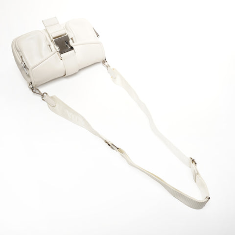 PRADA Sac à bandoulière en cuir nappa blanc WS25282