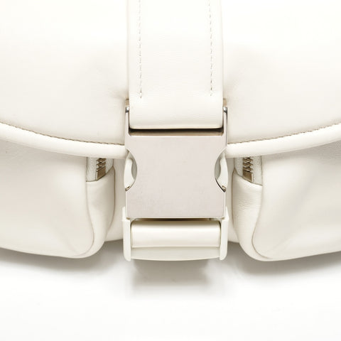 PRADA Sac à bandoulière en cuir nappa blanc WS25282