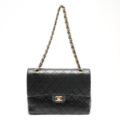 CHANEL No. 1 1989-1991 Lambskin Double Flap Matelasse 9.8