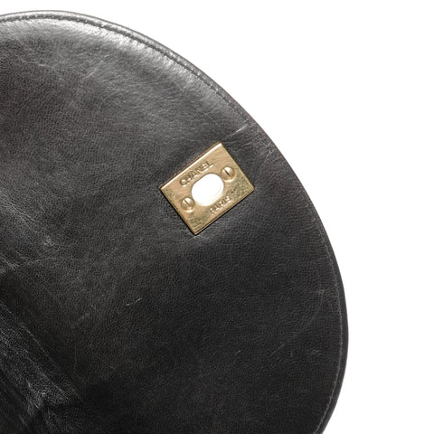 CHANEL Nr. 3 1994-1996 Duma Matelasse Lammfell Rucksack Daypack schwarz WS25285