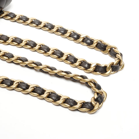 CHANEL No. 3 1994-1996 Duma Matelasse Lambskin Backpack  Daypack black WS25285