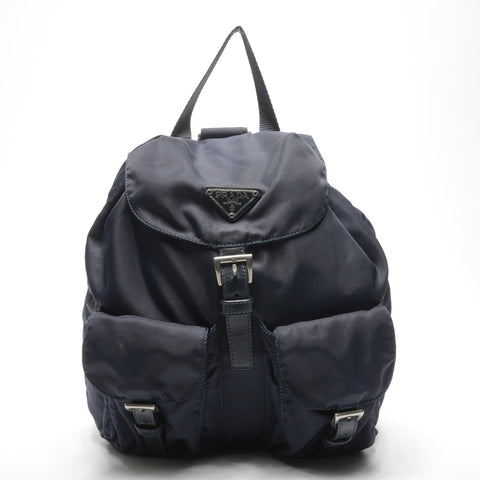 PRADA Nylon Backpack  Daypack Navy WS25288