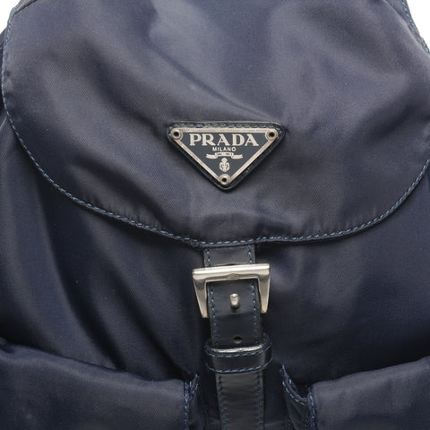 PRADA Nylon Backpack  Daypack Navy WS25288