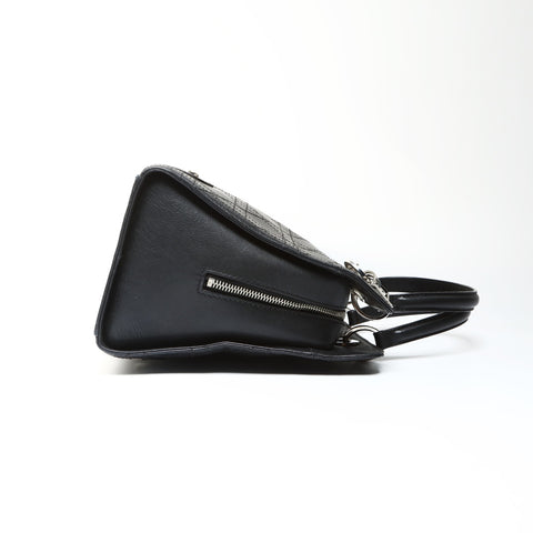 Christian Dior Lady Dior Cannage Stitch 2-way Sac à main en cuir de veau noir WS25290