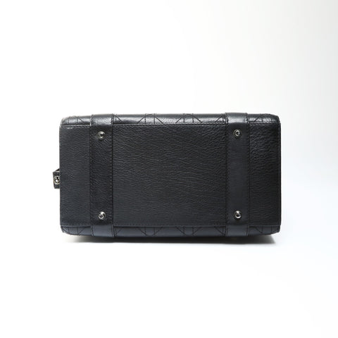 Christian Dior Lady Dior Cannage Stitch 2-way Calf Leather Handbag black WS25290