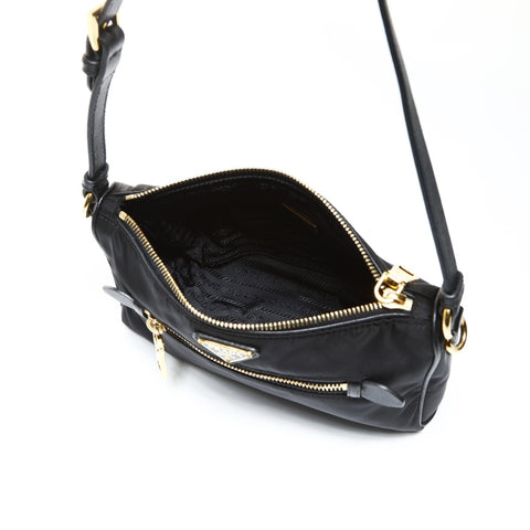 PRADA nylon one belt Shoulder Bag black WS25292