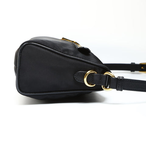 PRADA nylon one belt Shoulder Bag black WS25292