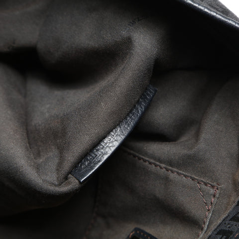 FENDI Zucchino canvas tote Handbag black WS25294