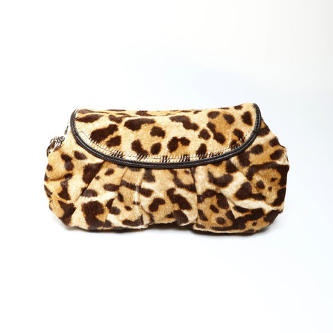Christian Dior Harako Leopard Handtasche Braun WS25295
