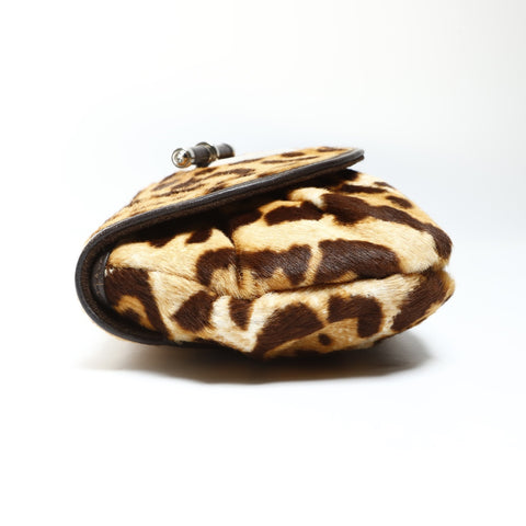 Christian Dior Harako Leopard Handtasche Braun WS25295