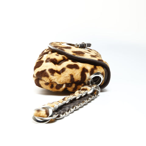 Christian Dior Harako Leopard Handbag Brown WS25295