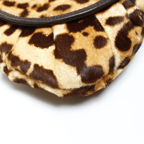 Christian Dior Harako Leopard Handbag Brown WS25295