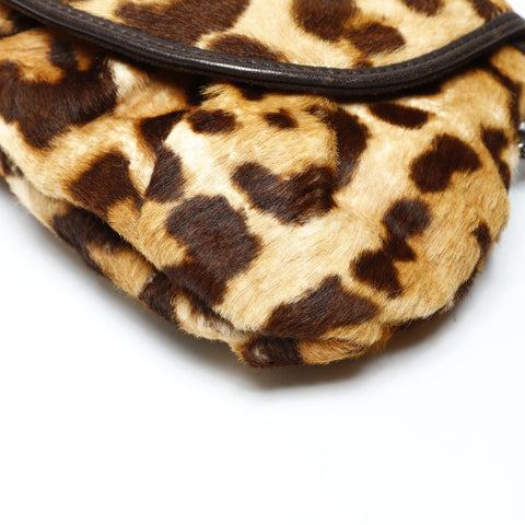 Christian Dior Harako Leopard Handbag Brown WS25295