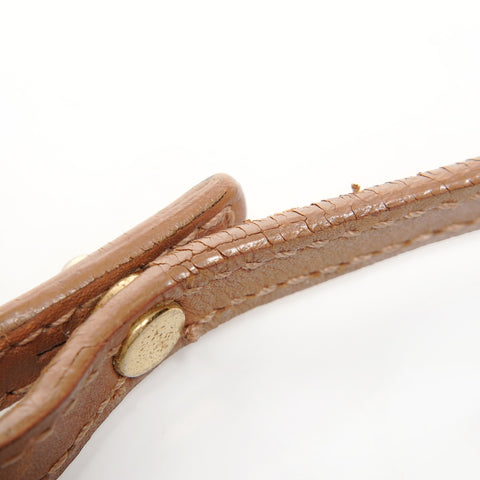 Christian Dior Saddlebag pouch with glitter Shoulder Bag Silver WS25297