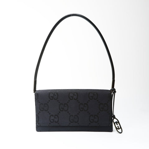 GUCCI GG Canvas One Shoulder Bag Shoulder Bag black WS25298