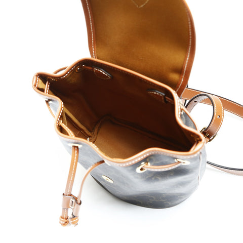 CELINE Mini Falco Backpack Triomphe PVC Backpack  Daypack Brown WS25299