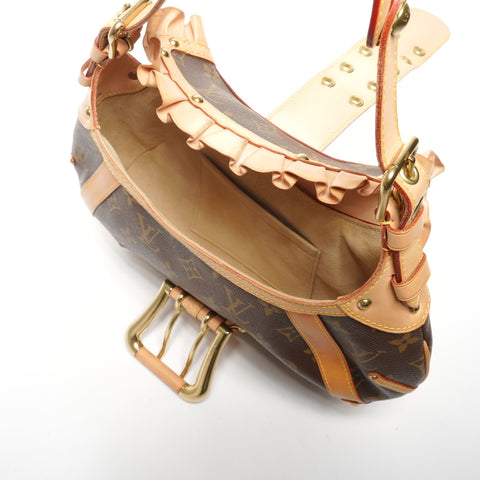 LOUIS VUITTON 2004 Monogram Leonor Shoulder Bag Brown WS25300