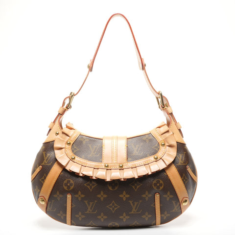 LOUIS VUITTON 2004 Monogram Leonor Shoulder Bag Brown WS25300