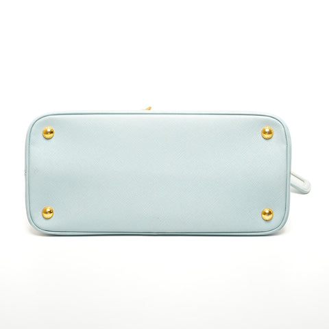 PRADA Saffiano Leather 2way Handbag blue WS25301