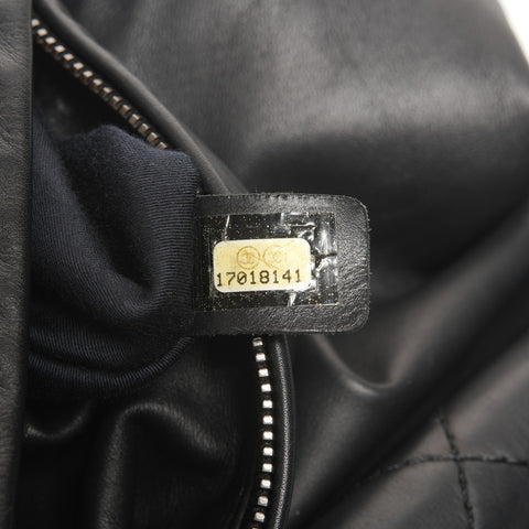 CHANEL No. 17 2012-2013 Leather Chain Backpack  Daypack black WS25302