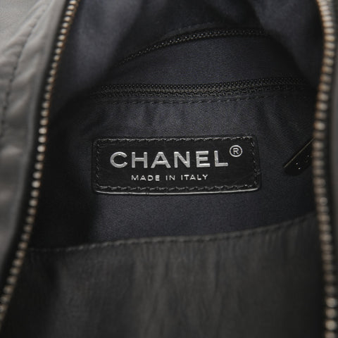 CHANEL No. 17 2012-2013 Leather Chain Backpack  Daypack black WS25302