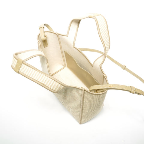 LOEWE Font Tote 2way Small Handbag beige WS25306